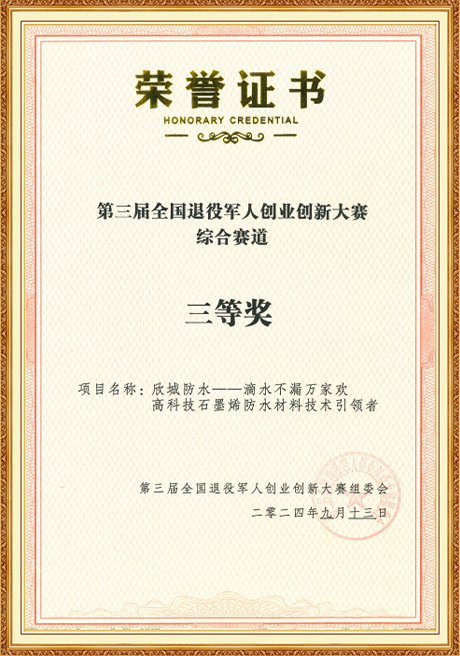 Certificate Of Honor